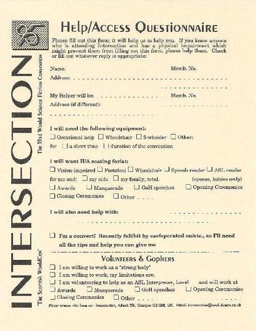 Access Questionnaire